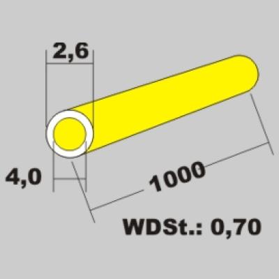 Messingrohr 4,0x2,6 x 1000mm