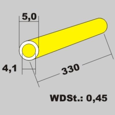 Messingrohr 5,0x4,1 x 330mm