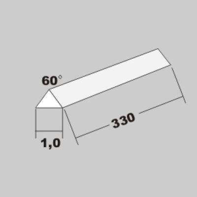 P-Dreikant 60Grad 1,0 x 330mm