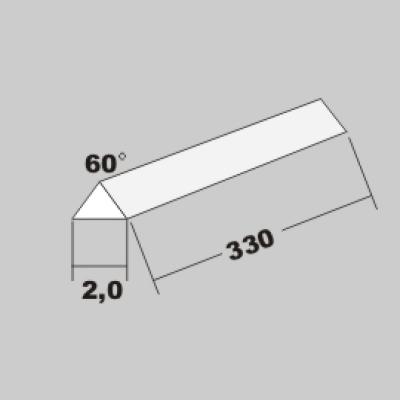 P-Dreikant 60Grad 2,0 x 330mm