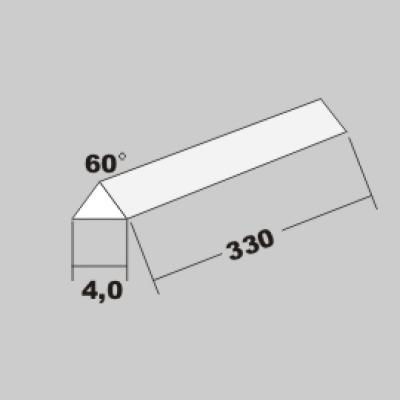 P-Dreikant 60Grad 4,0 x 330mm