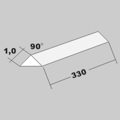 P-Dreikant 90Grad 1,0 x 330mm