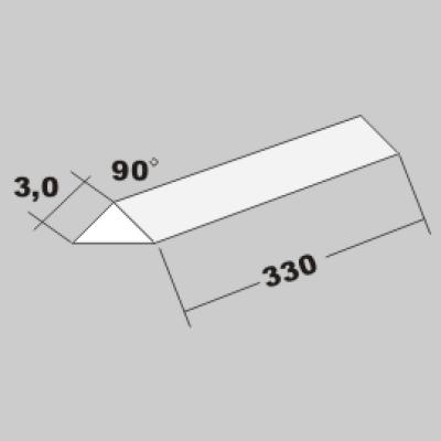 P-Dreikant 90Grad 3,0 x 330mm