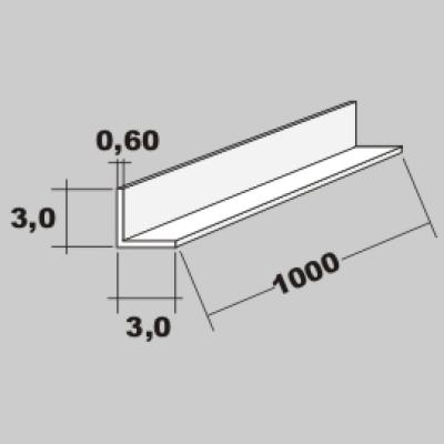 P-L Profil 3,0x3,0 x 1000mm