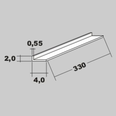 P-L Profil 4,0x2,0 x 330mm