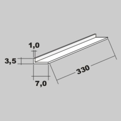 P-L Profil 7,0x3,5 x 330mm