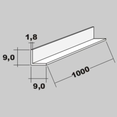 P-L Profil 9,0x9,0 x 1000mm