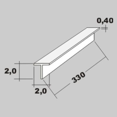 P-T-Profil 2,0x2,0 x 330mm