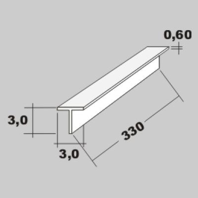 P-T-Profil 3,0x3,0 x 330mm