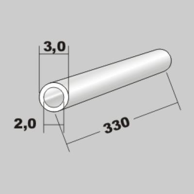 P-Rundrohr  3,0x2,0 x 330mm