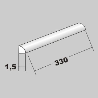 P-Viertelstab 1,5 x 330mm