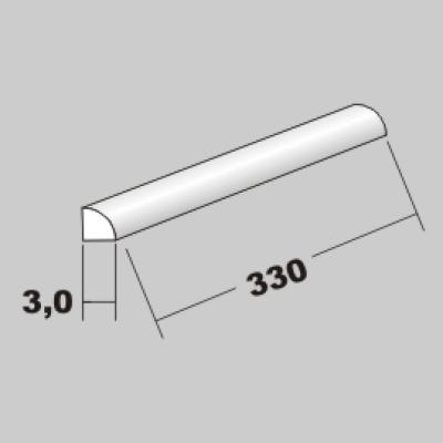 P-Viertelstab 3,0 x 330mm